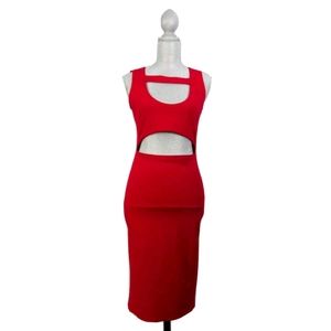 Allegrace Womens Dress Mid Drift Cocktail Size L